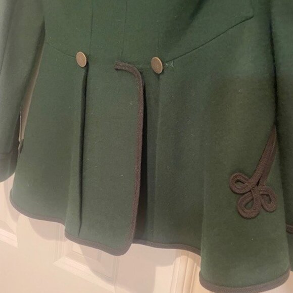 Ralph Lauren Green Embroidered Equestrian Blazer – Sz 4 - Picture 6 of 10